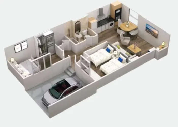 アパート East Cliff View, Heart Of *